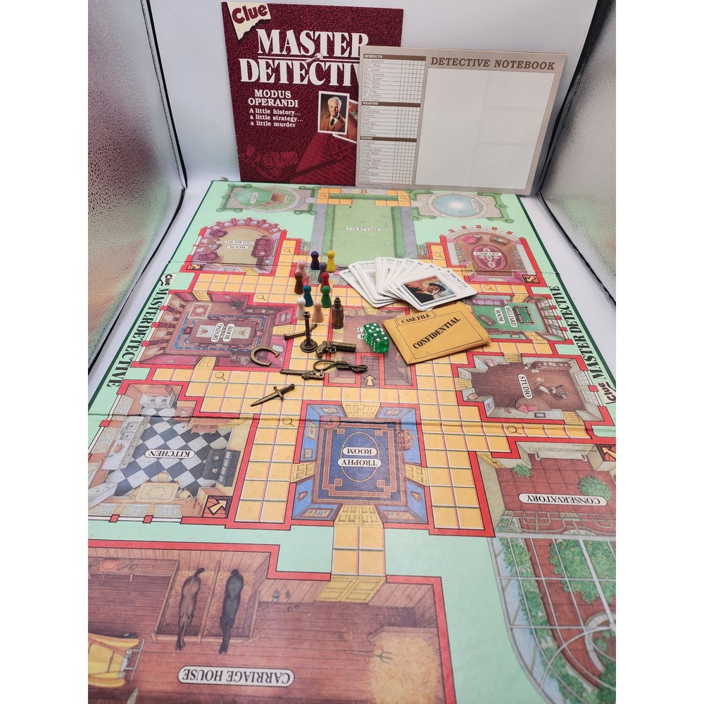 Vintage‎ Clue Master Detective Board Game 1988 Parker Brothers Expanded Edition - Picture 3 of 5
